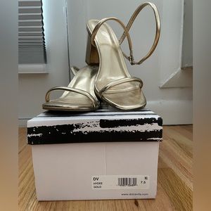 Gold Dolce Vita Strappy Heels